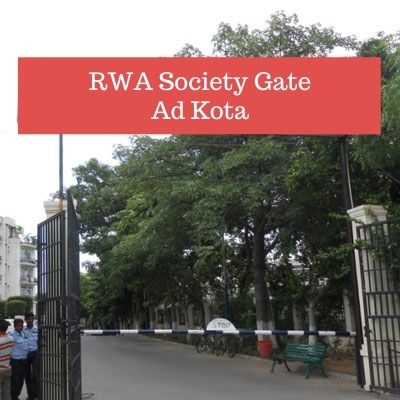 RWA Advertising Cost in Vishakaha Nainani Apartments  Kota, Apartment Gate Advertising Company in Kota